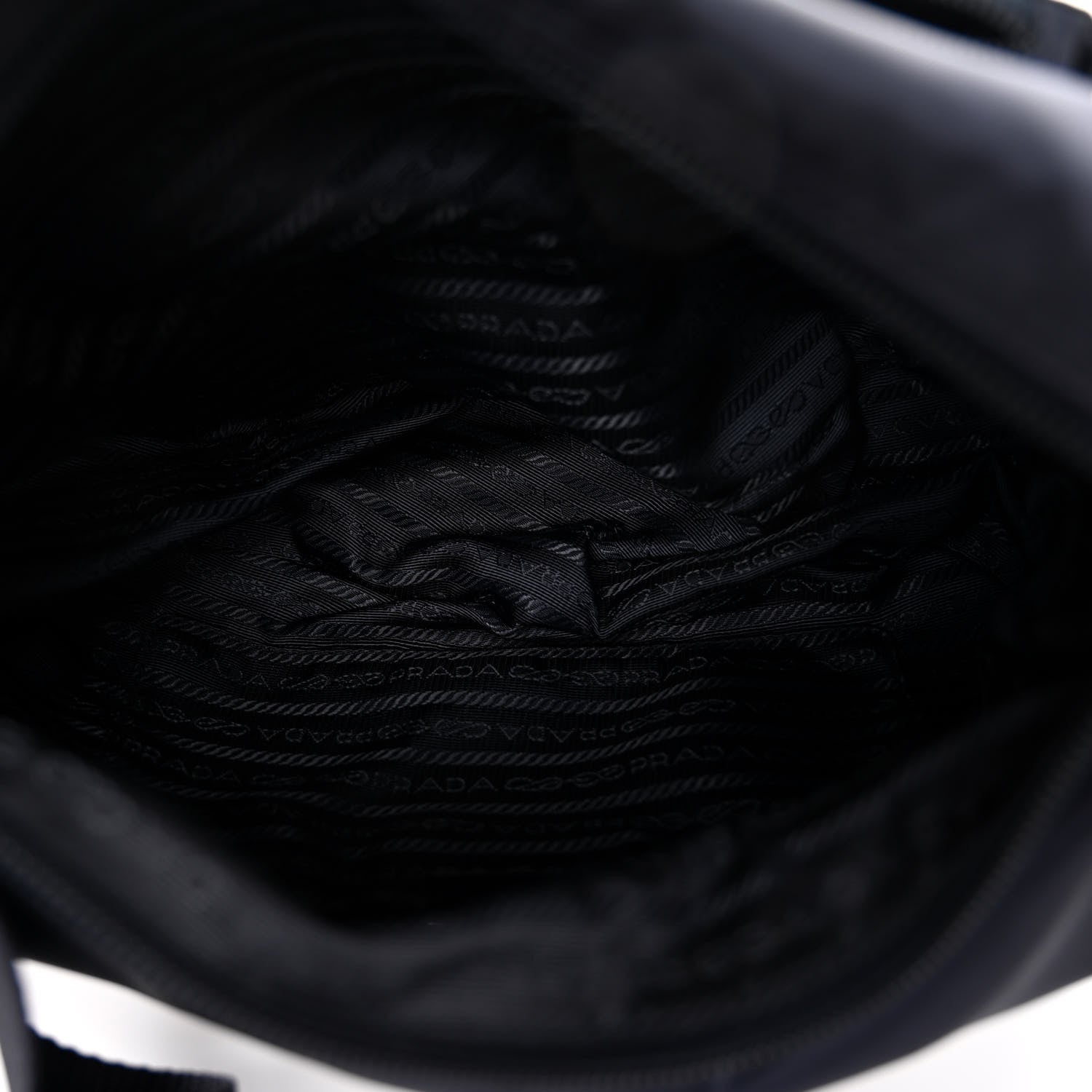 Prada Tessuto Nylon Saffiano Messenger Bag Baltico 5 of 9