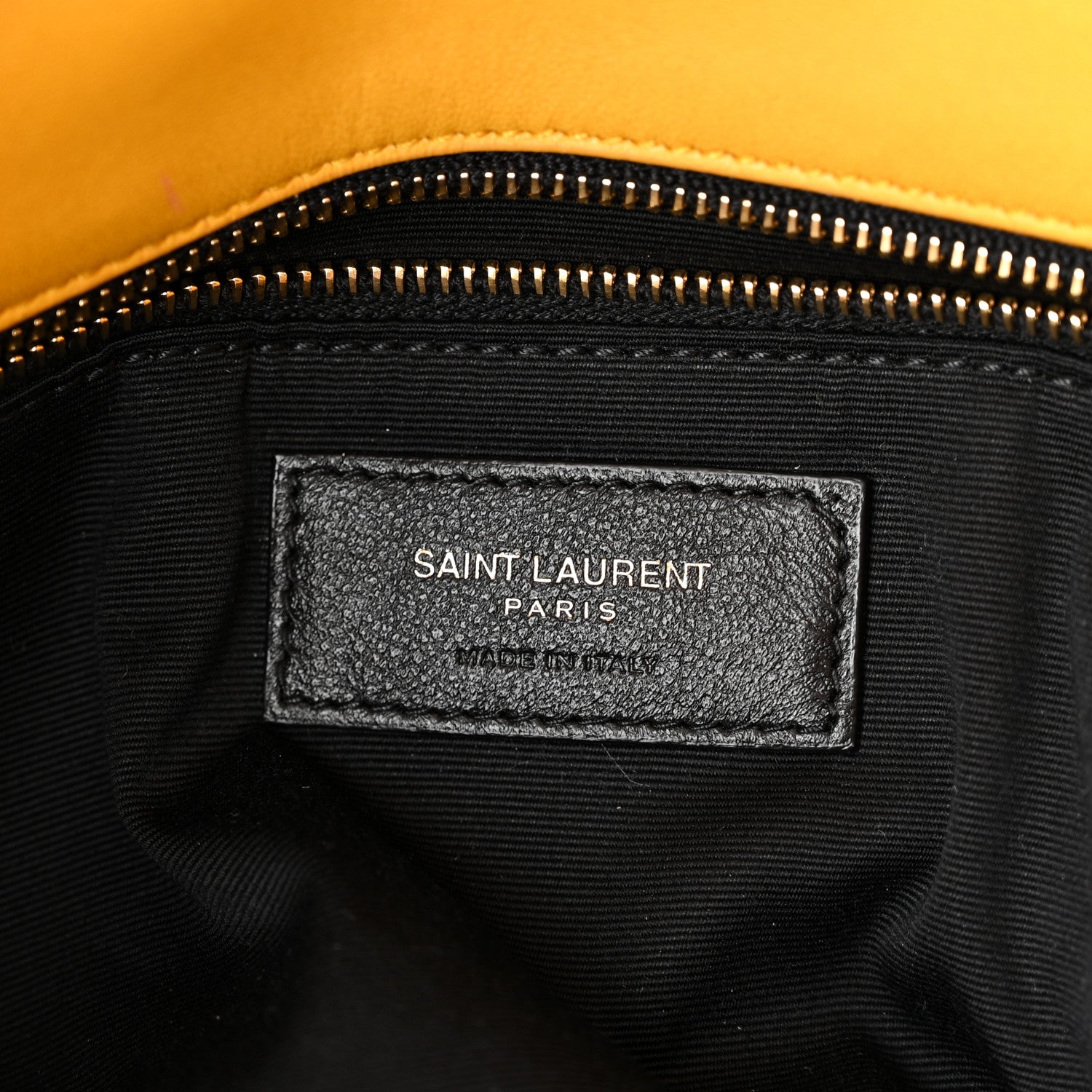 Saint Laurent Lambskin Quilted Medium Loulou Puffer Monogram Chain Satchel Saffran 6 of 10