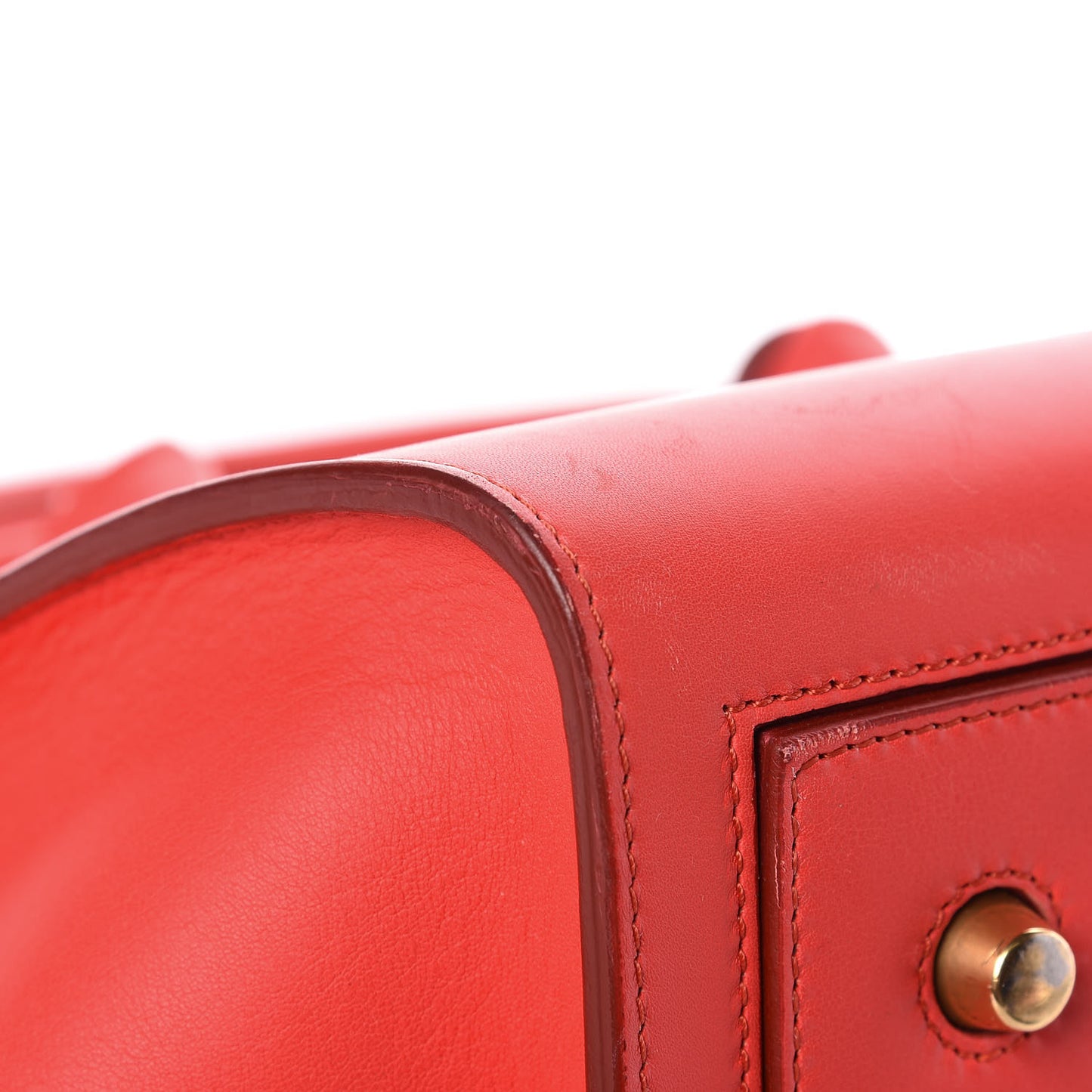Smooth Calfskin Mini Tie Knot Tote Alizarin
