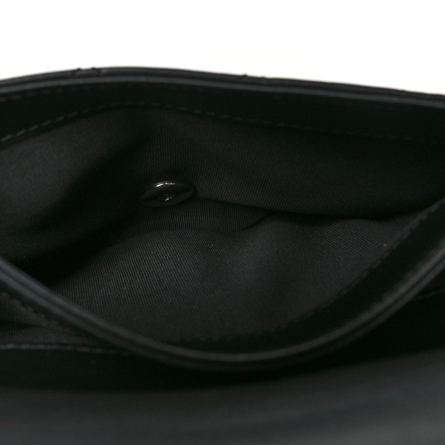 Calfskin Quilted CC Uniform Flap Belt Bag Black