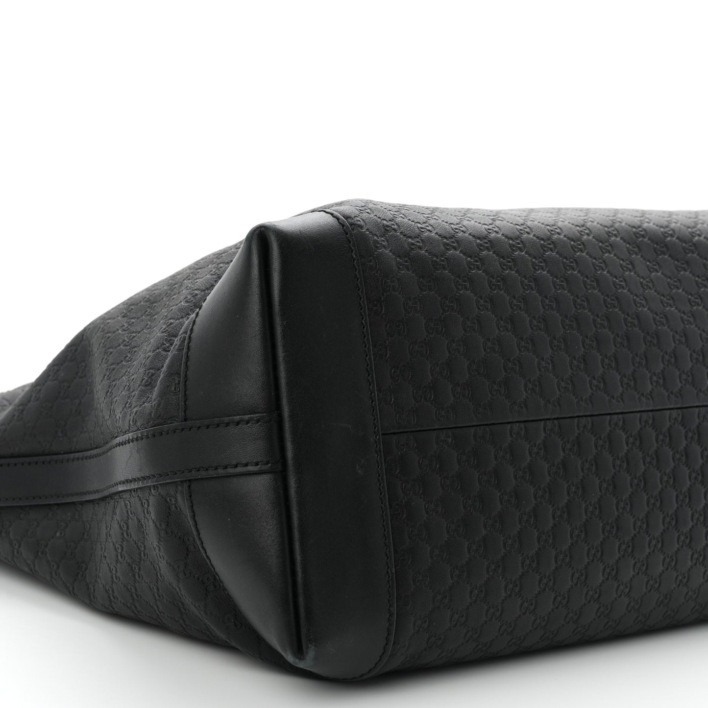Microguccissima Medium Craft Tote Black