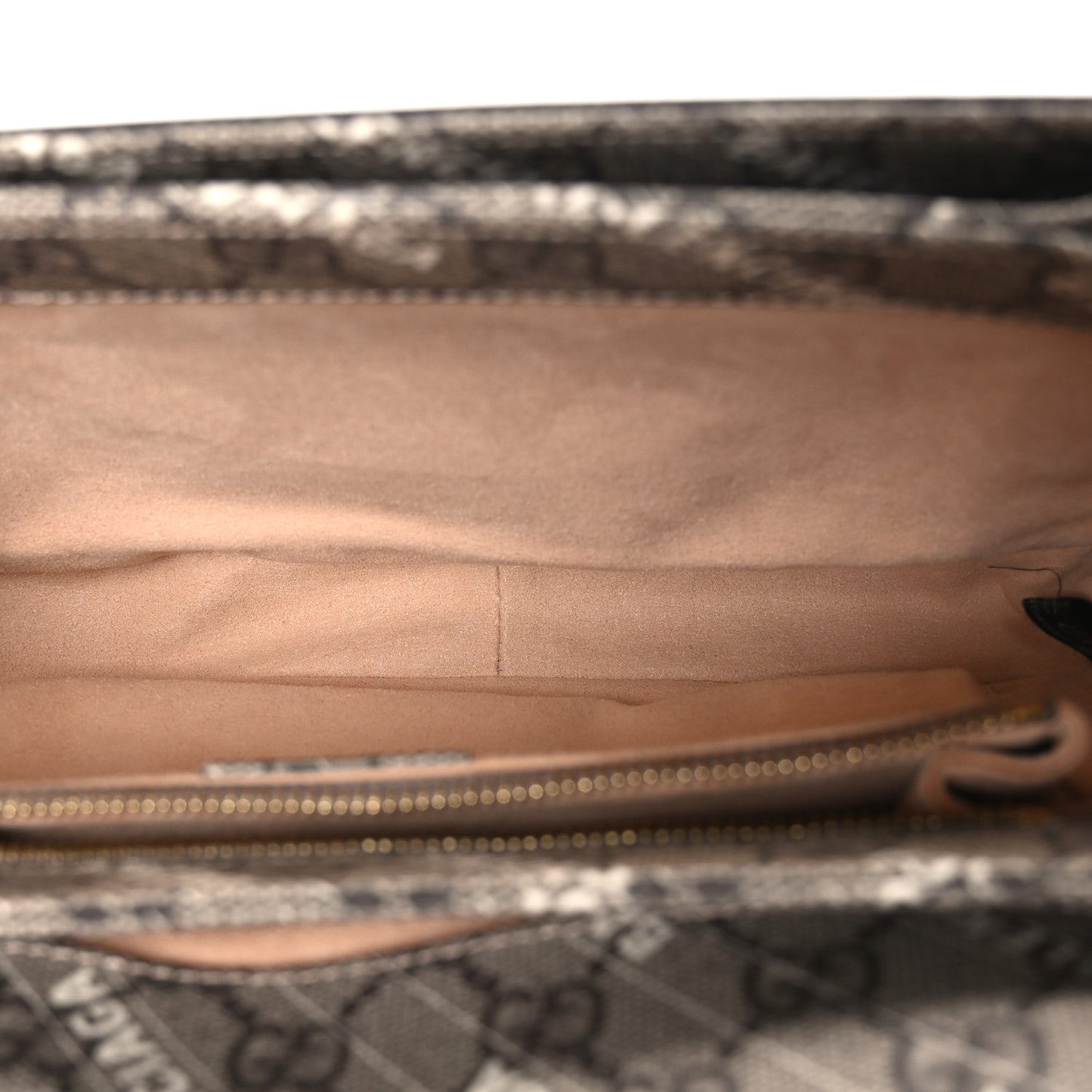 X BALENCIAGA GG Supreme Monogram Logo Print Horsebit 1955 Shoulder Bag Beige Ebony