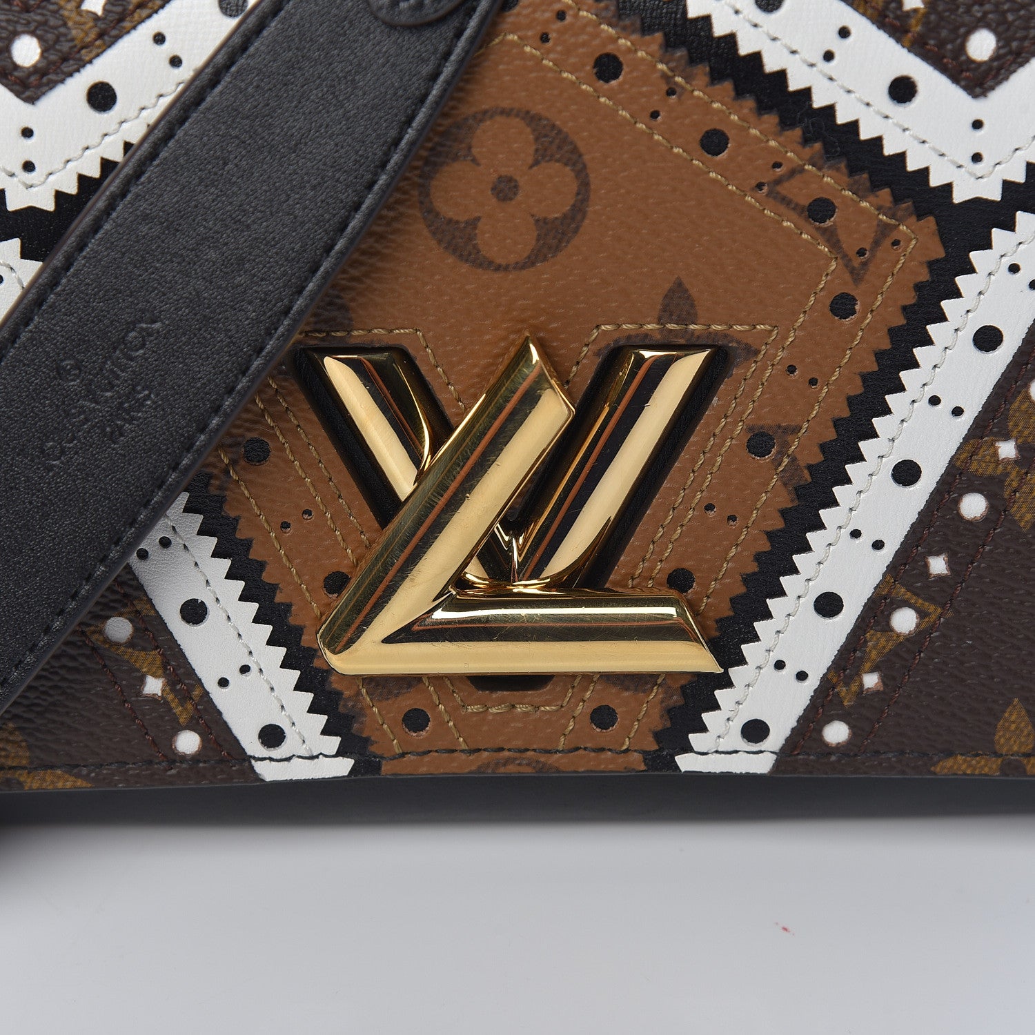 Louis Vuitton Veau Satin Monogram Twist Chain Wallet 10 of 11