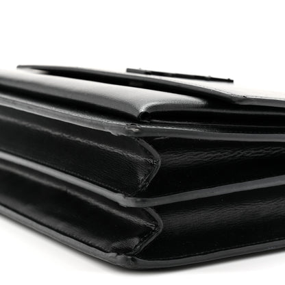 Saint Laurent Calfskin Medium Monogram Monochrome Sunset Black 10 of 12