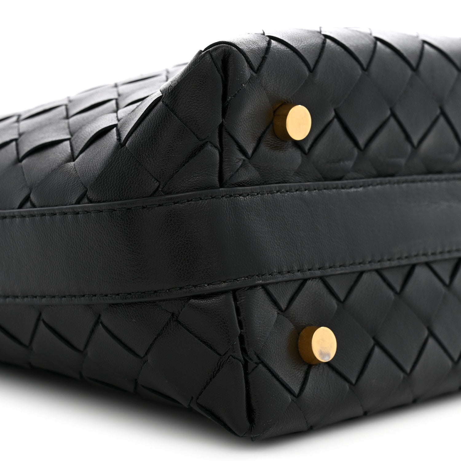 Bottega Veneta Calfskin Nappa Intrecciato Mini Wallace Black 9 of 13