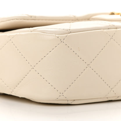 Chanel Calfskin Quilted Mini Crystal Pearls Rectangular Flap White 9 of 12