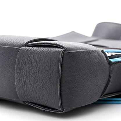 Bottega Veneta Grained Calfskin Intreccio Mini Cassette Sling Bag Deep Blue Pool 9 of 9