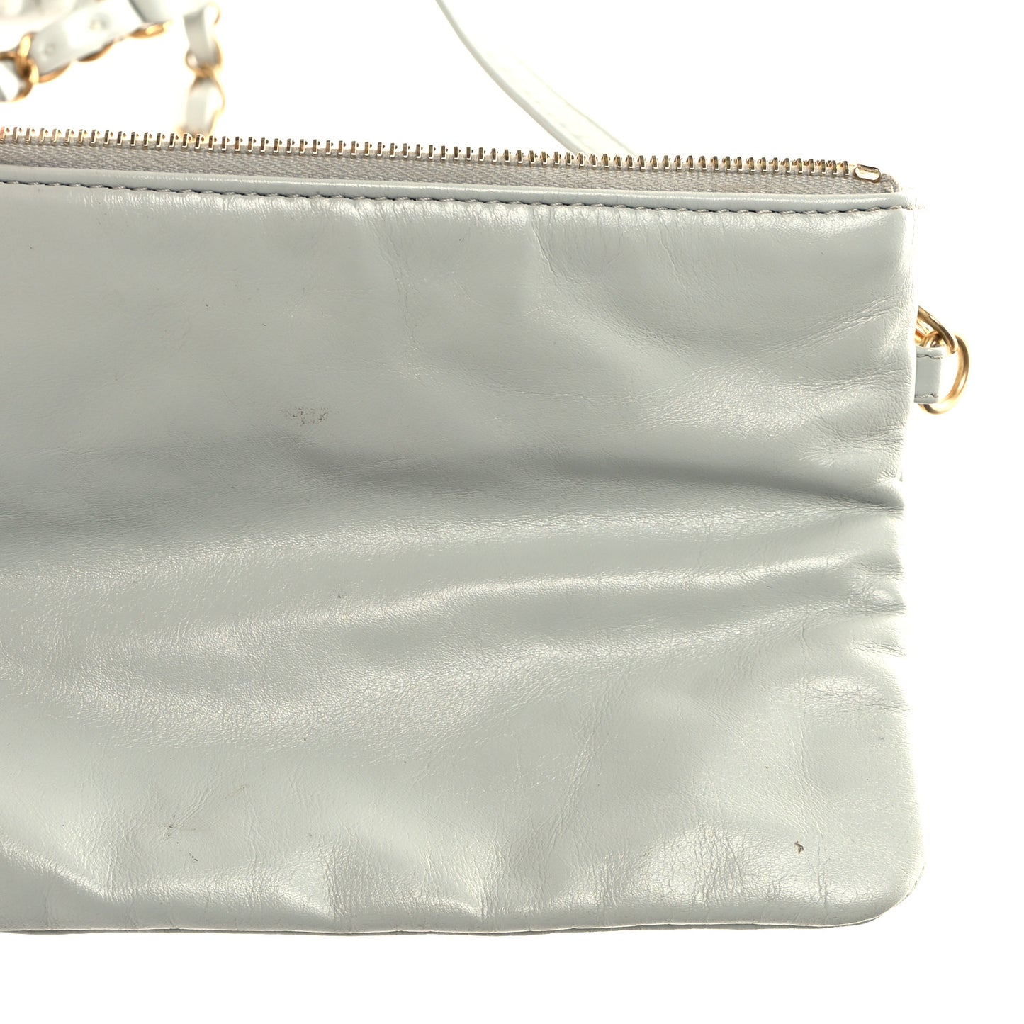 Shiny Calfskin Quilted Small Chanel 22 Grey