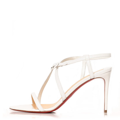 Christian Louboutin Kid Selima 85 Sandals 38.5 White 1 of 6