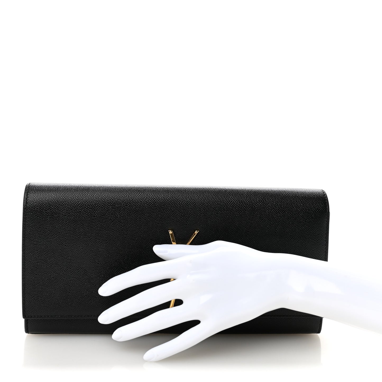 Grain De Poudre Monogram Cassandre Clutch Black