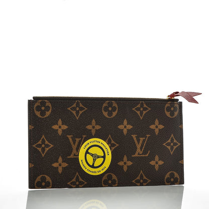 Louis Vuitton Monogram World Tour Felicie Chain Wallet Zippered Insert 3 of 6