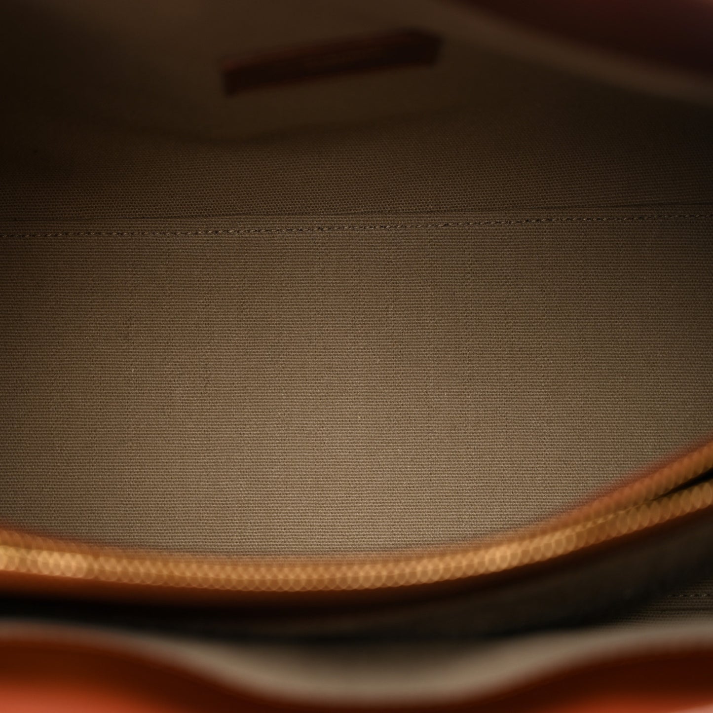 Linen Calfskin Small Souple Sac De Jour Cognac