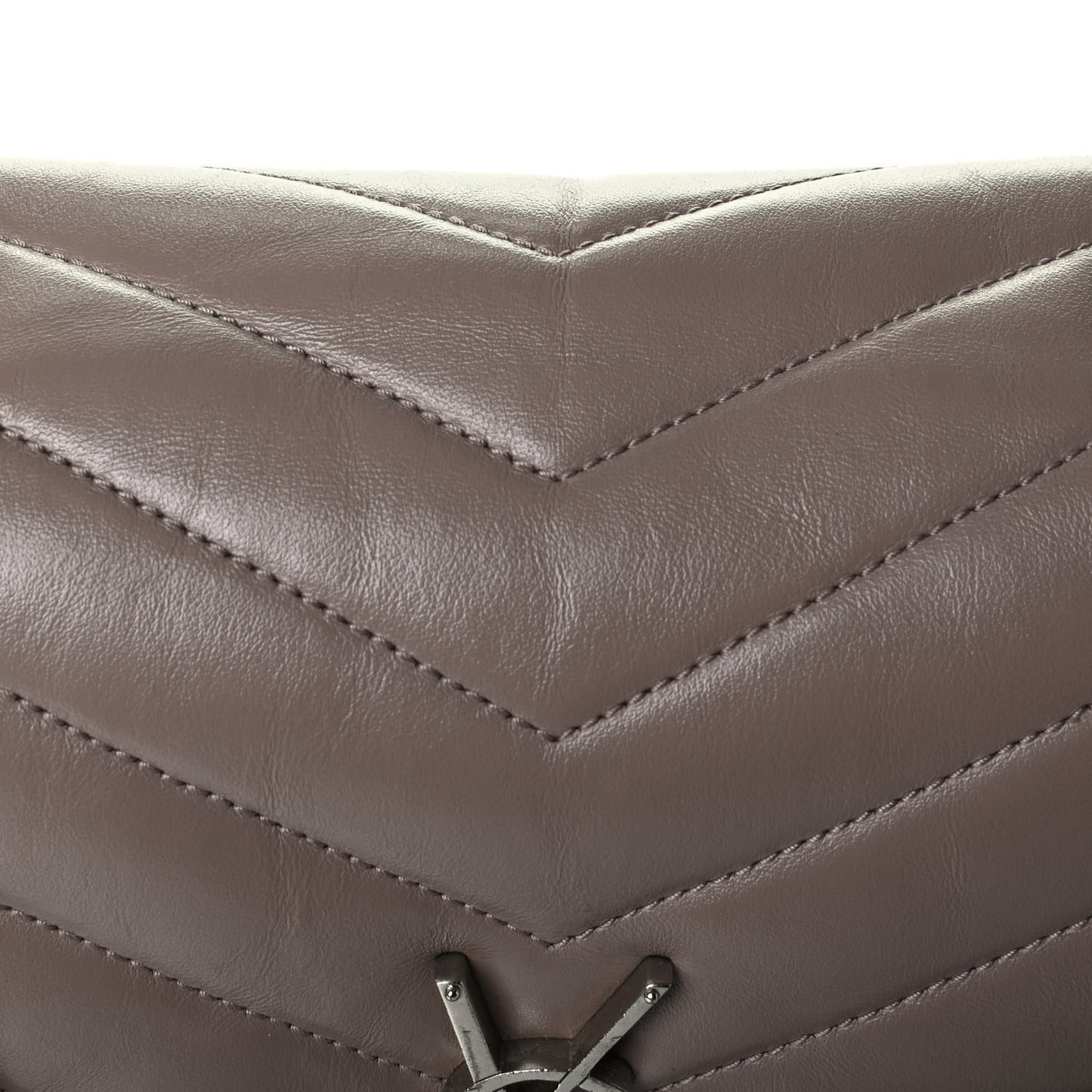 Calfskin Y Quilted Monogram Medium Loulou Chain Satchel Light Natural