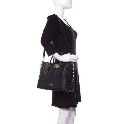 Louis Vuitton Calfskin Monogram Tufting On My Side Black 2 of 9