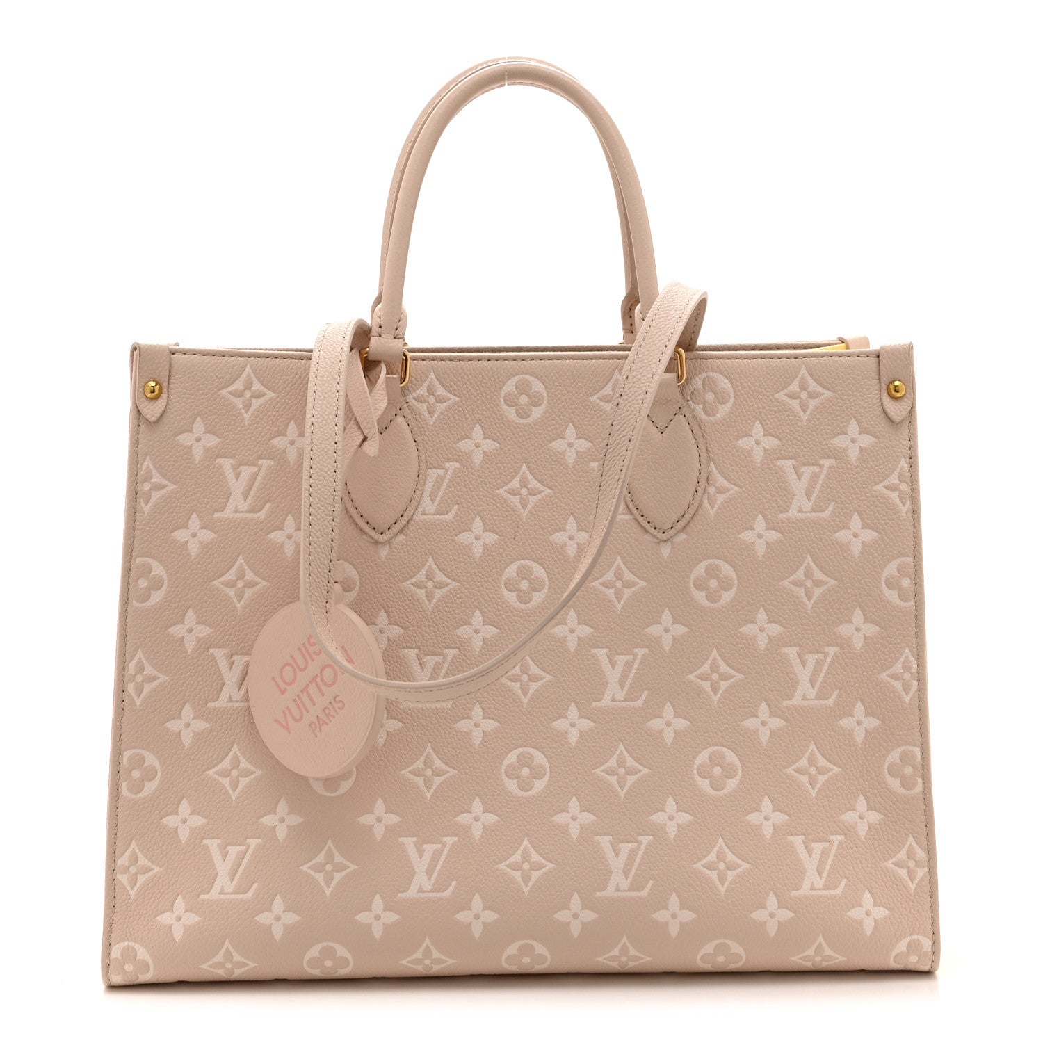 Louis Vuitton Empreinte Monogram Spring In The City Onthego MM Beige Pink Yellow 1 of 9