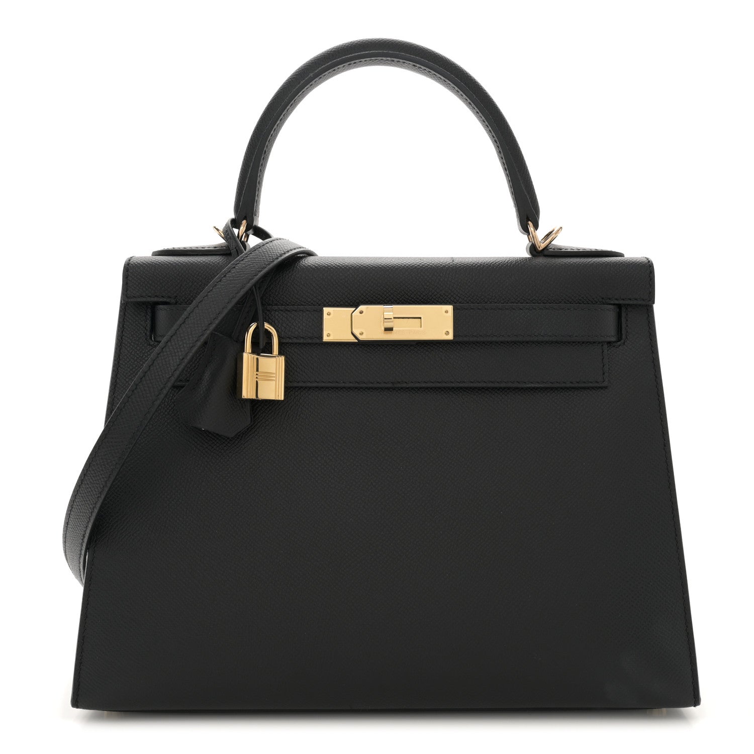 Hermes Epsom Kelly Sellier 28 Black 1 of 14