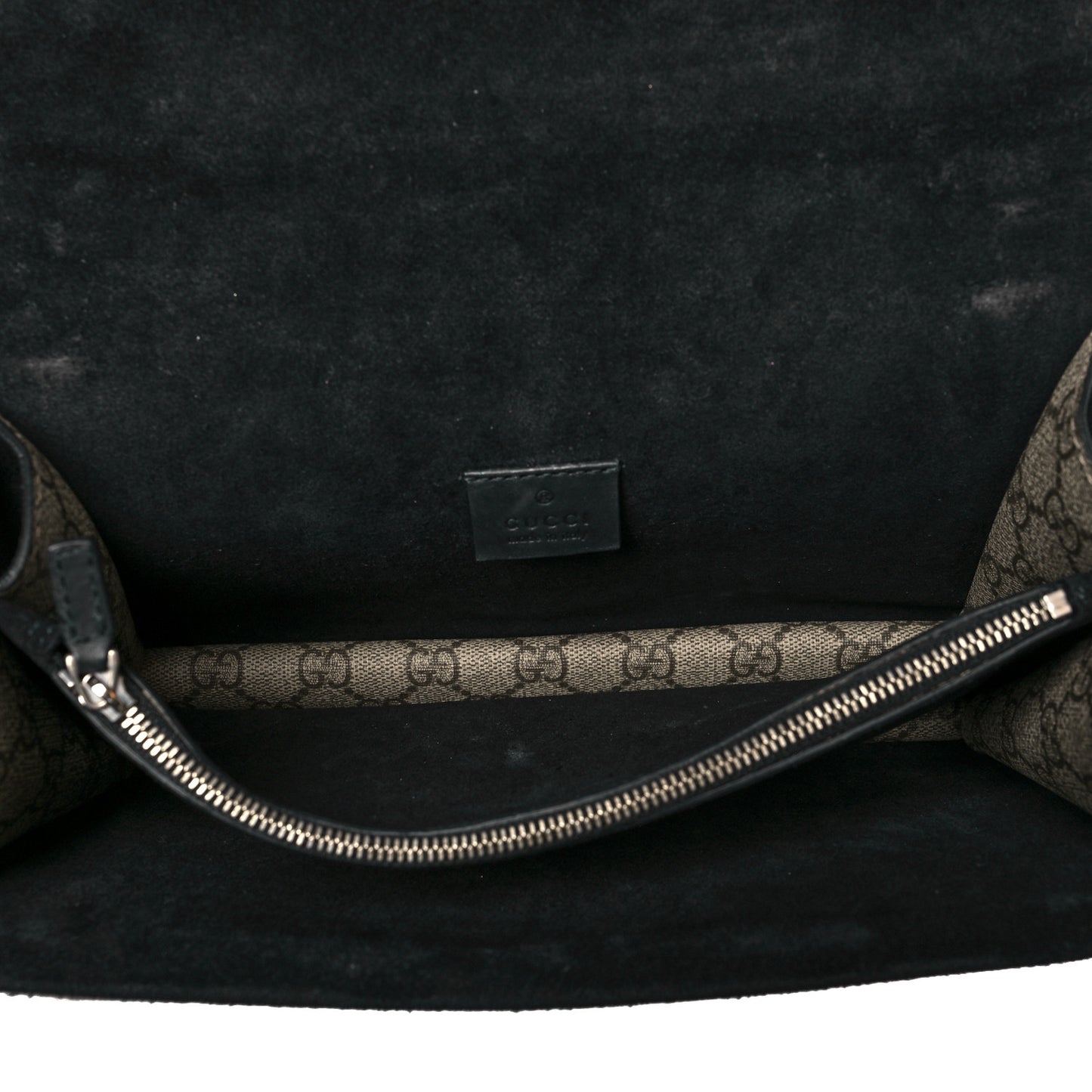 GG Supreme Monogram Crystal Small Dionysus Shoulder Bag Black