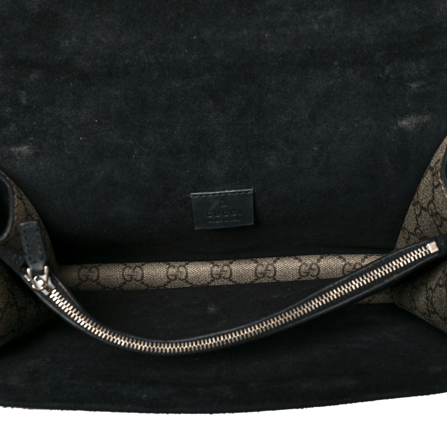 Gucci GG Supreme Monogram Crystal Small Dionysus Shoulder Bag Black 6 of 15