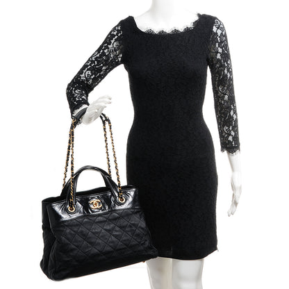 Chanel Iridescent Calfskin Small In The Mix Tote Black 2 of 9
