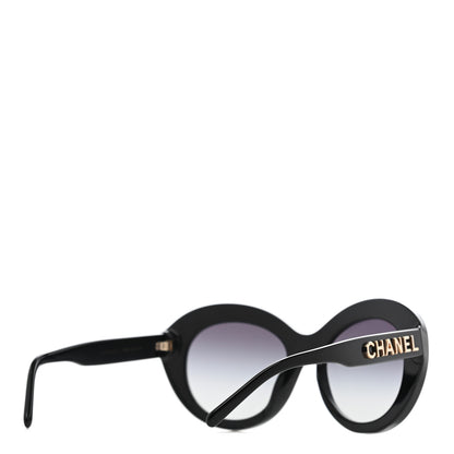 Chanel Shield Sunglasses 71281 Black 4 of 7