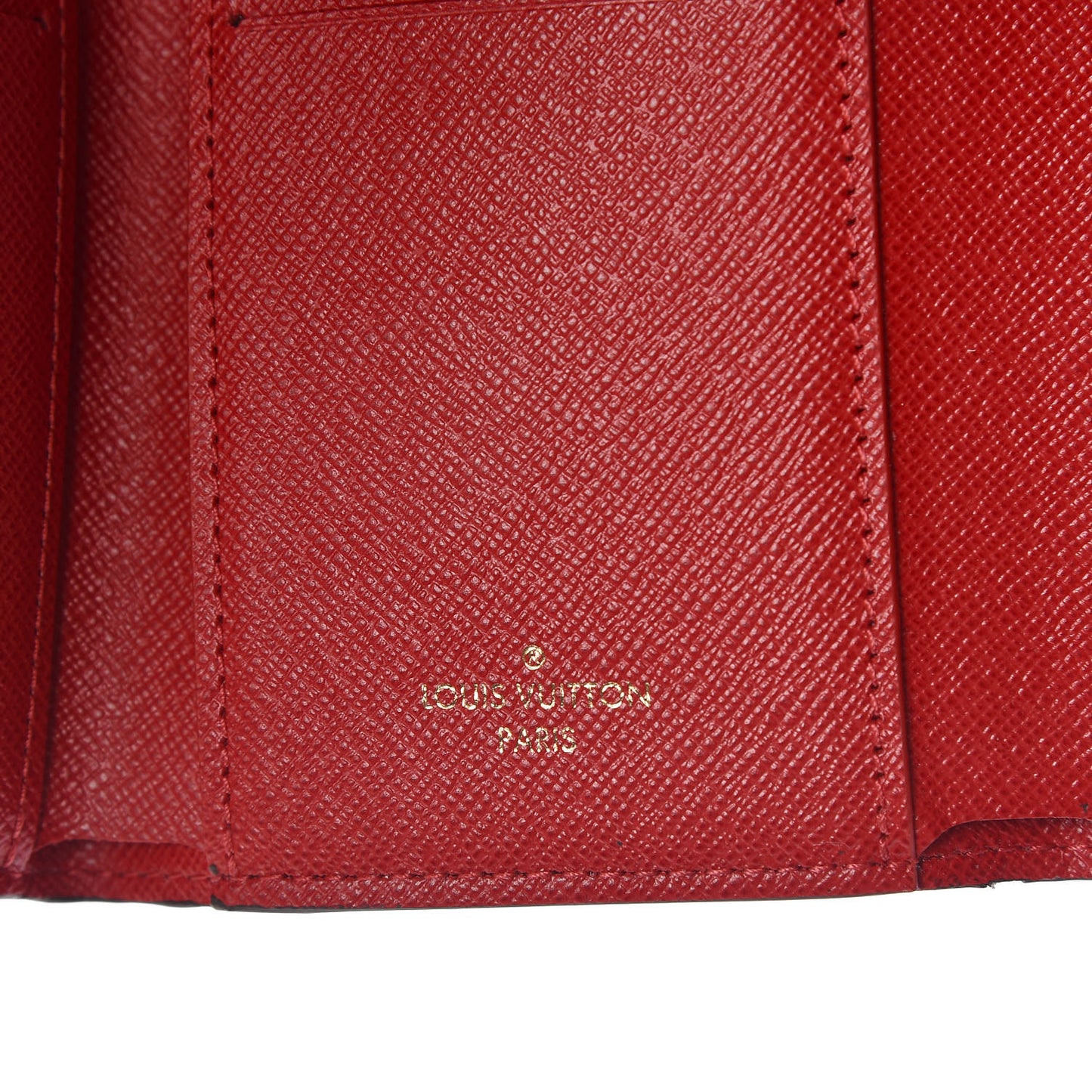 Damier Ebene Victorine Wallet Red