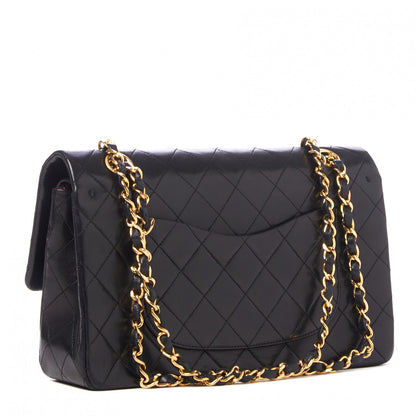 Chanel Lambskin Quilted Medium Double Flap Black 2 of 9