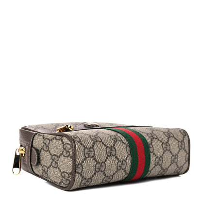 Gucci GG Supreme Monogram Web Small Ophidia Belt Bag 95 38 Dark Brown 3 of 9