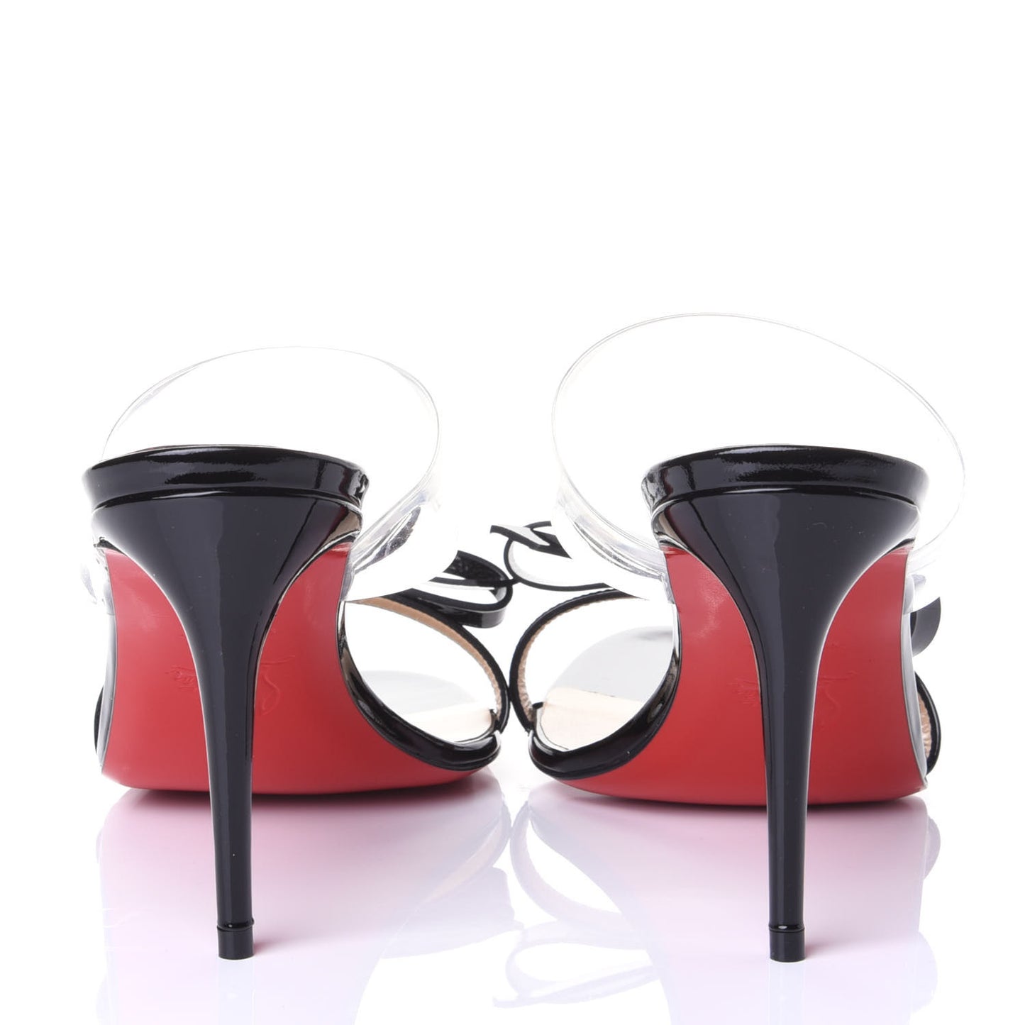 Patent PVC Just Nodo 85 Slide Sandals 39 Black