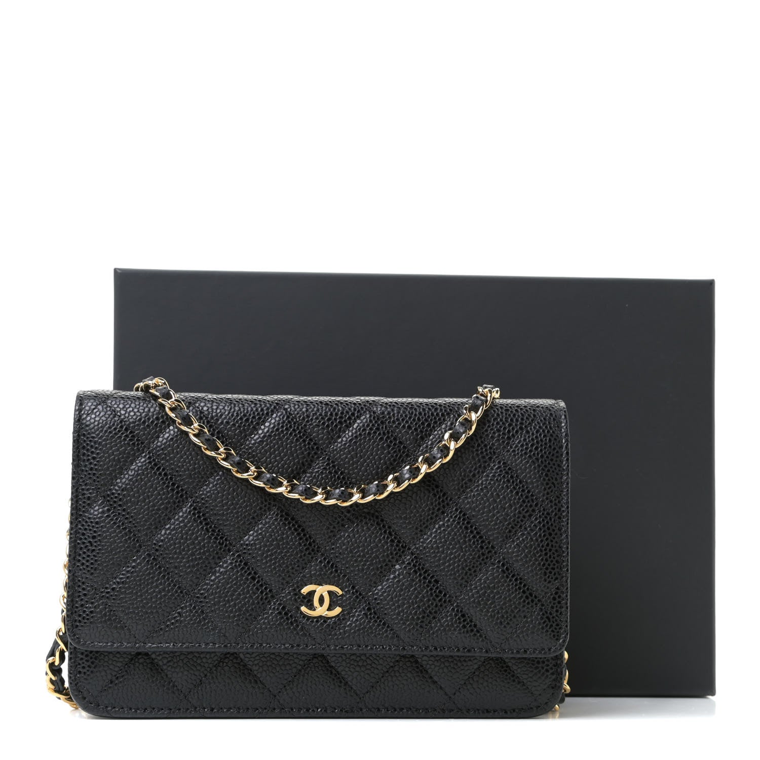 Chanel Caviar Quilted Wallet On Chain WOC Black 9 of 11