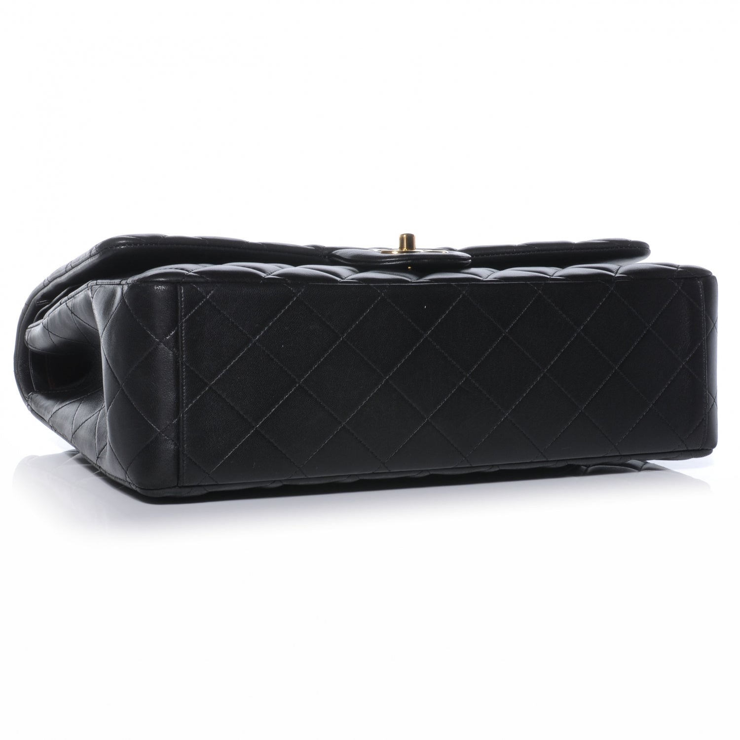 Chanel Lambskin Quilted Maxi Double Flap Black 4 of 10