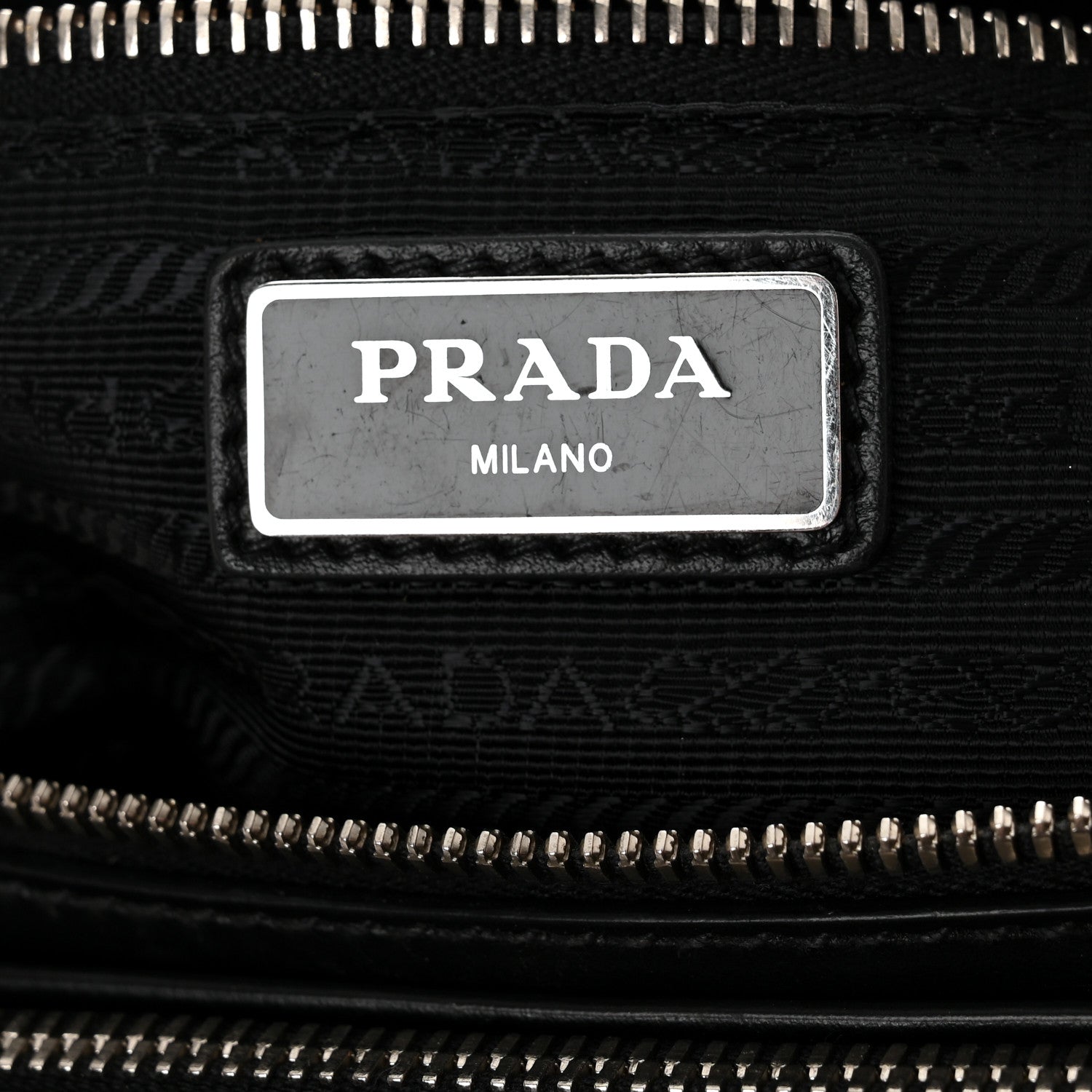 Prada Calfskin Belt Bag Black 7 of 11