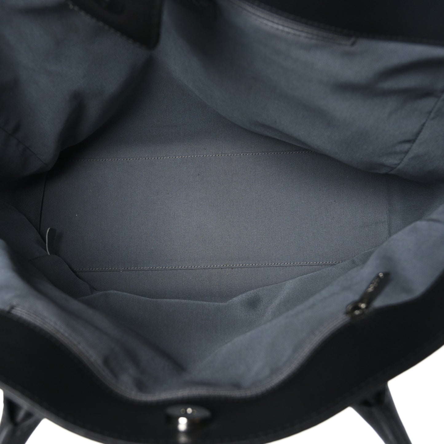 Calfskin Tall Cerf Tote Dark Grey
