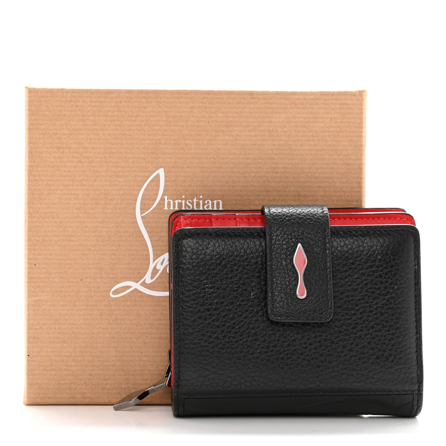 Calfskin Mini Paloma Wallet Black