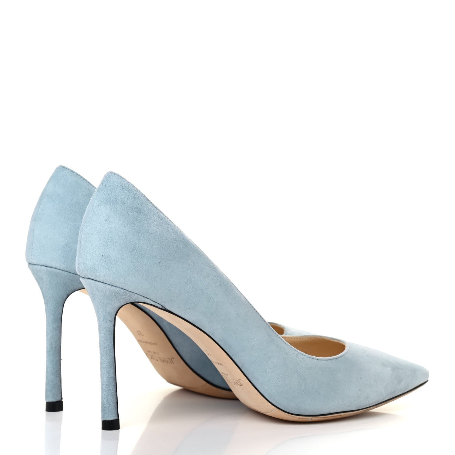 Jimmy Choo Suede Romy 85 Pumps 37 Aqua 3 of 4