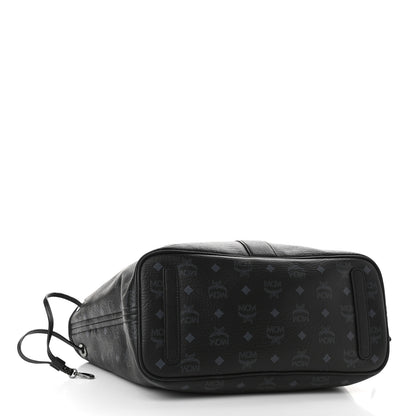 MCM Visetos Medium Liz Reversible Shopper Tote Black 6 of 14