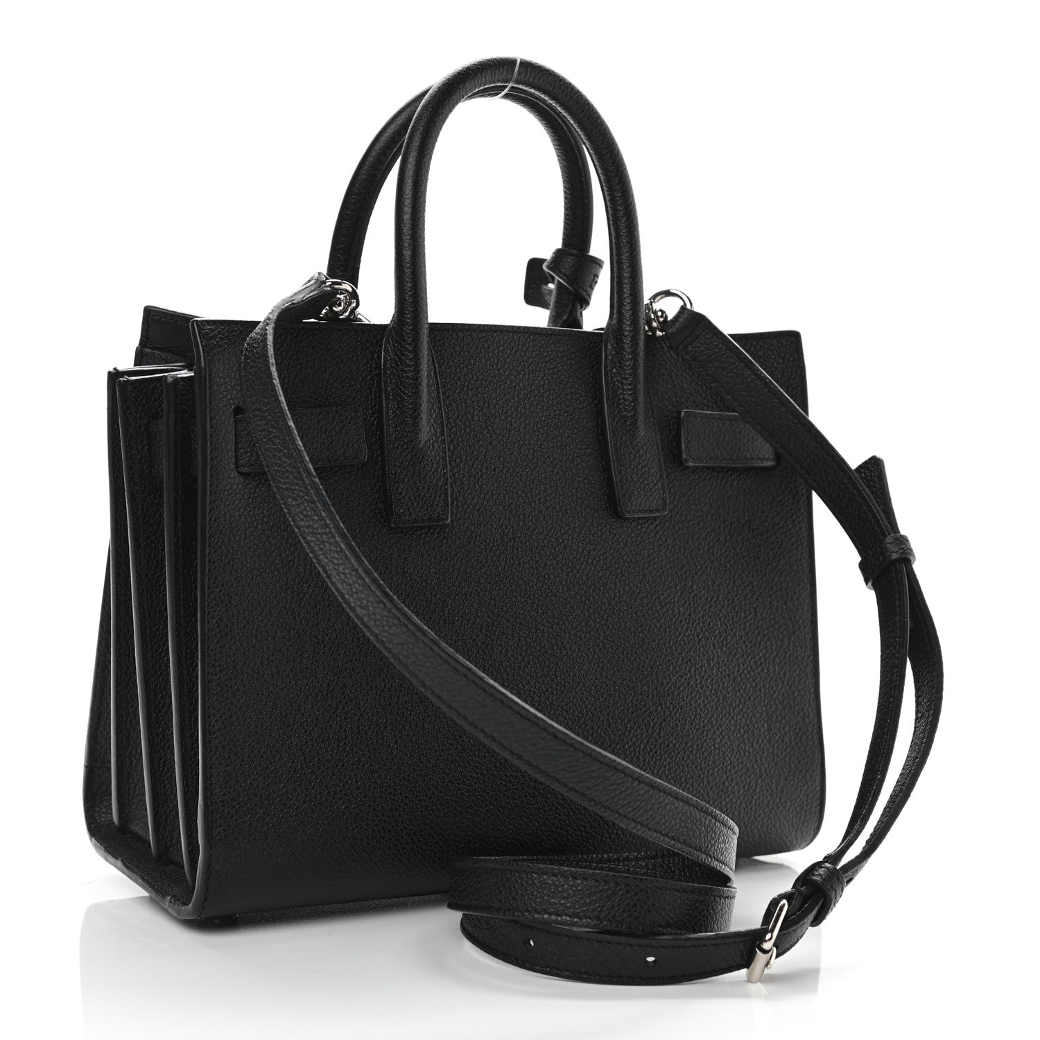Saint Laurent Grained Calfskin Nano Sac De Jour Black 3 of 11