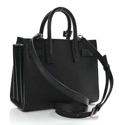 Saint Laurent Grained Calfskin Nano Sac De Jour Black 3 of 11