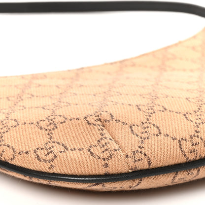 Gucci Denim Monogram Pochette Brown 9 of 11
