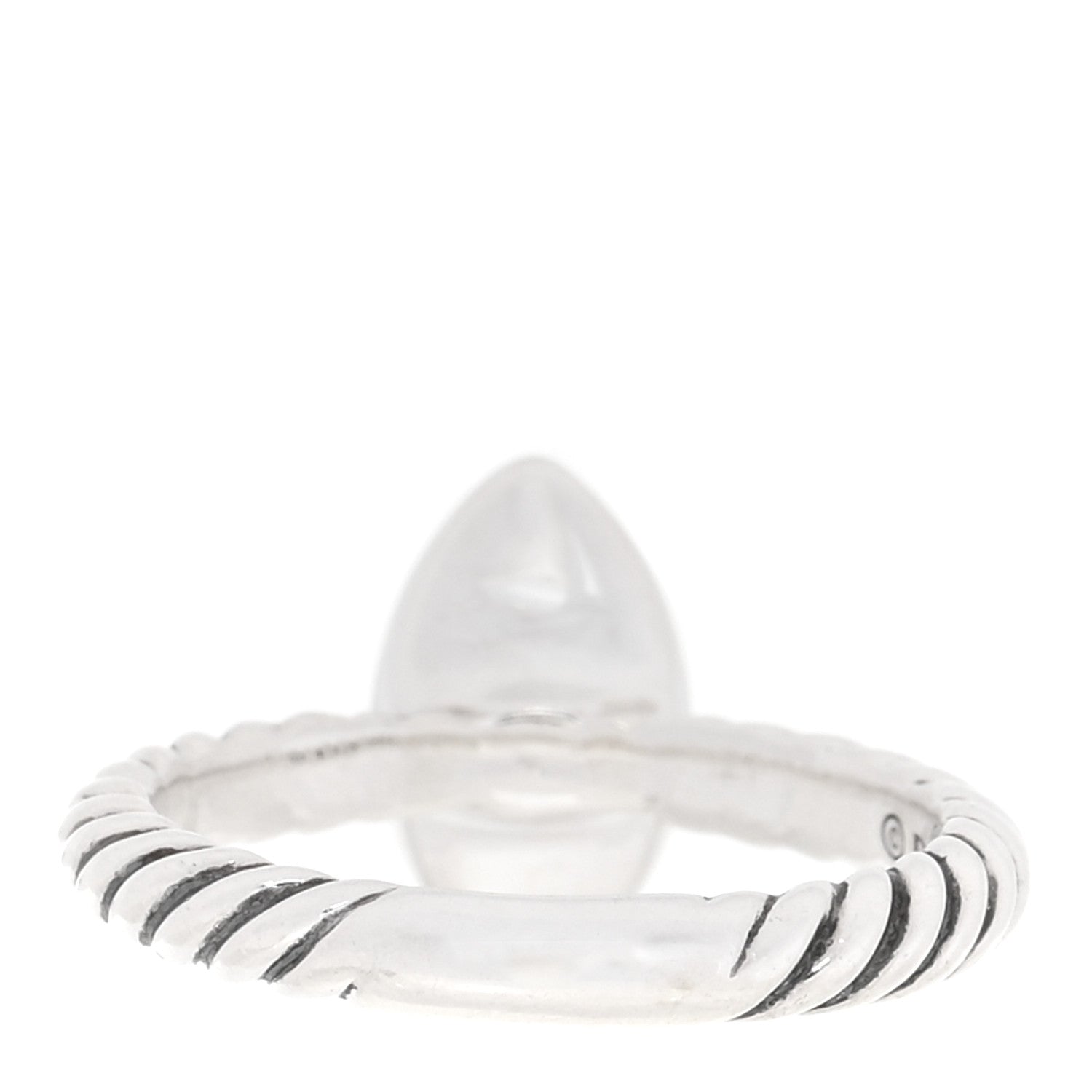 David Yurman Sterling Silver Diamond Marquise Ring 52 6 3 of 4