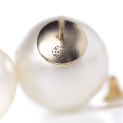 Chanel Pearl CC Large Earrings Gold 5 of 8