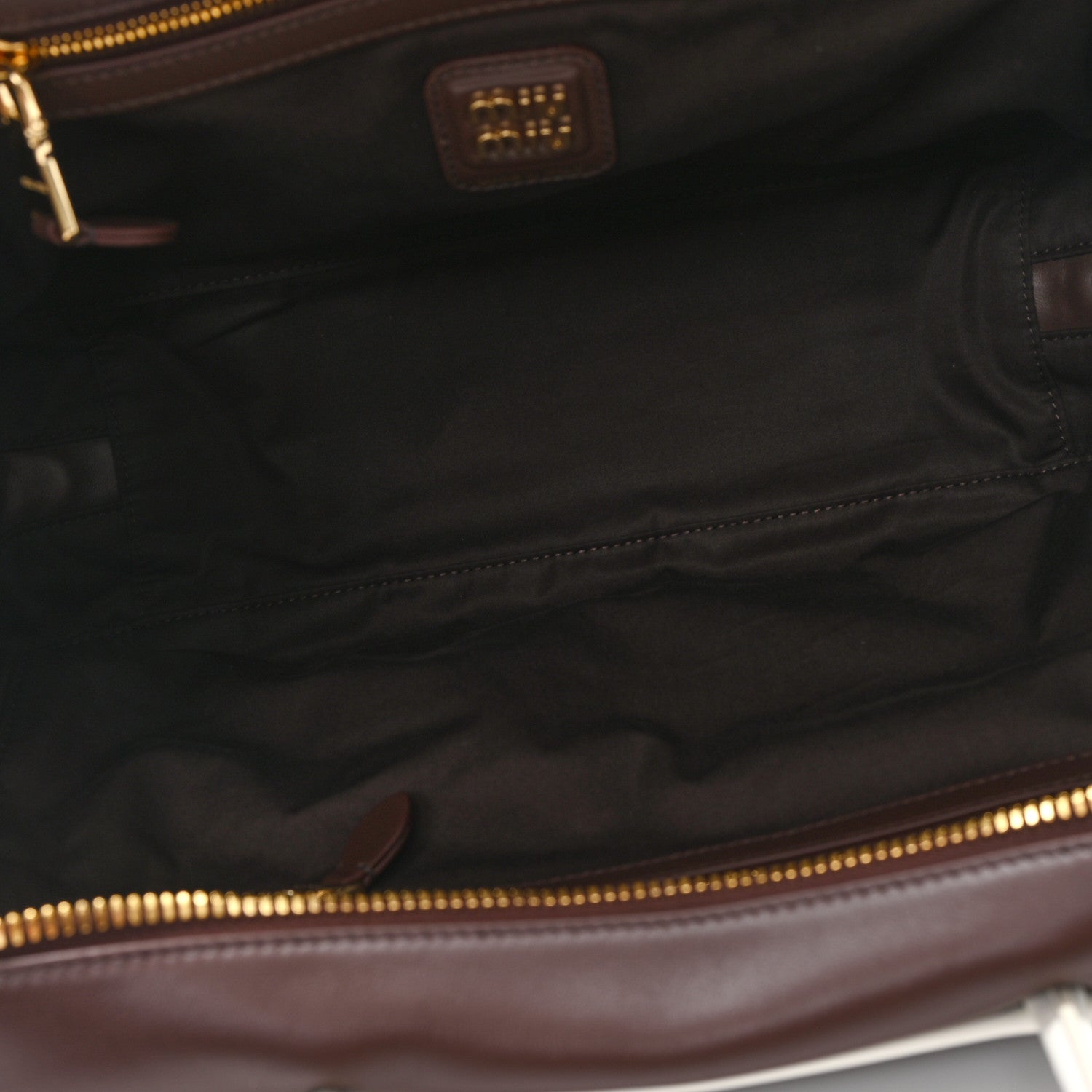 Miu Miu Soft Calf Softy Large Contrast Beau Top Handle Bag Radica White 5 of 9