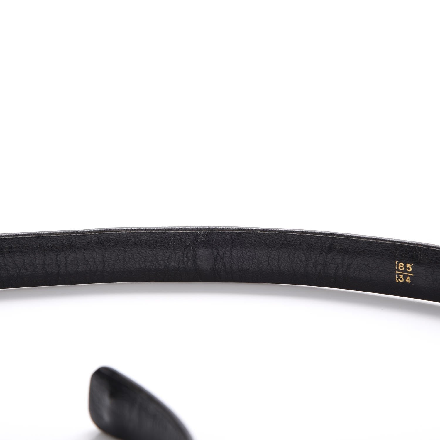 Chanel Lambksin Chain CC Belt 85 34 Black 5 of 12