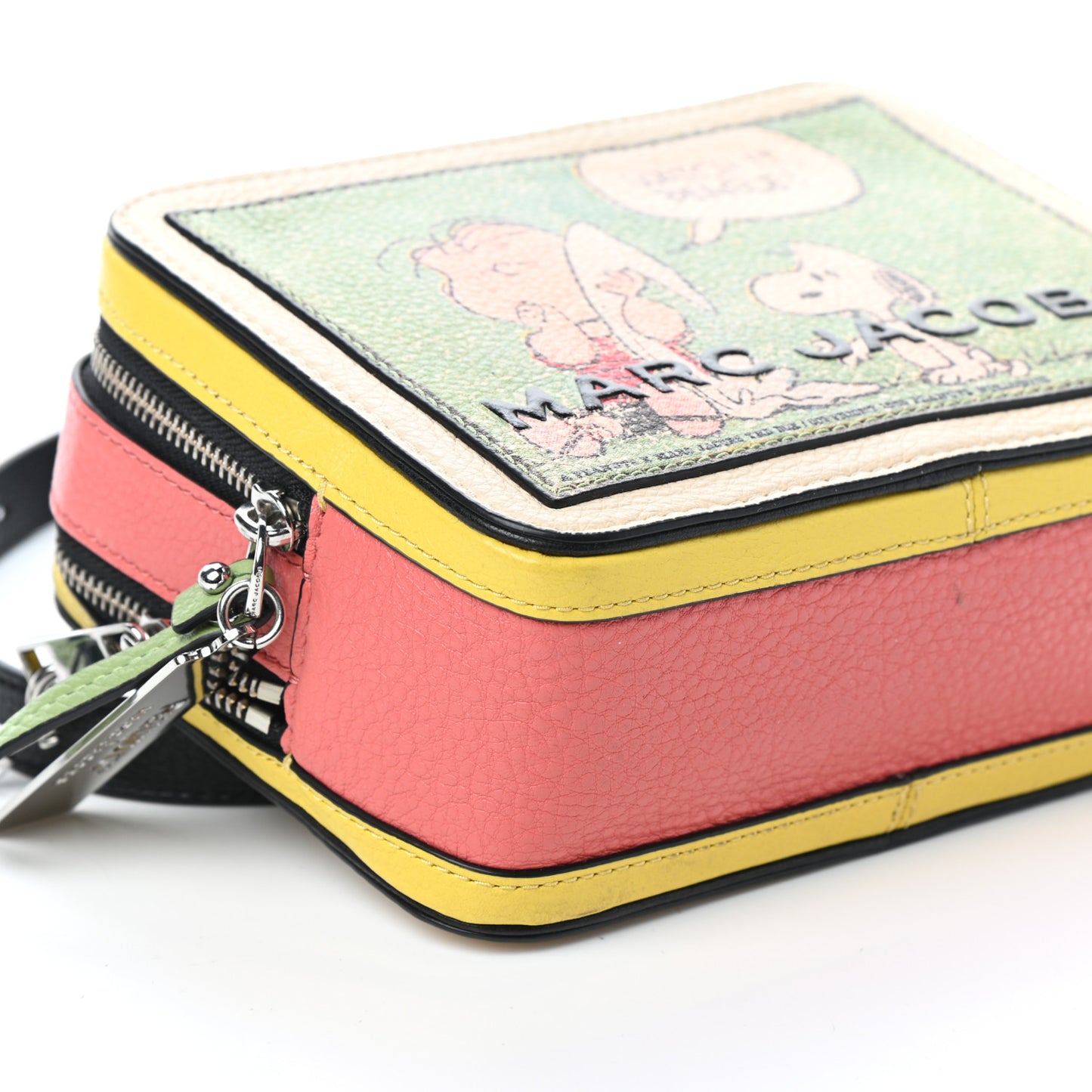 X Peanuts Calfskin The Box 20 Crossbody Yellow Multicolor