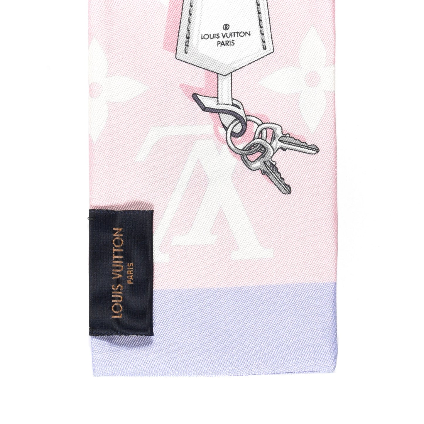 Silk Monogram Escale Confidential Bandeau Pink