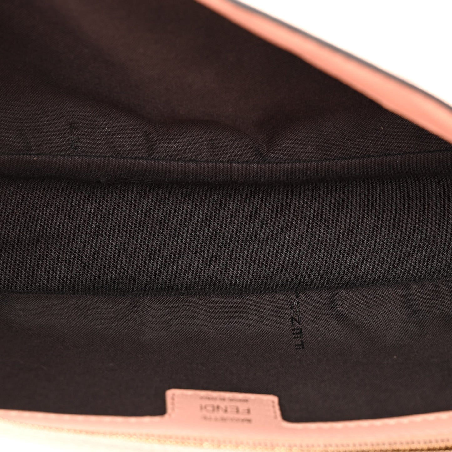 Nappa FF 1974 Embossed Baguette Rosa Bourbon