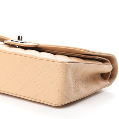 Chanel Caviar Quilted Medium Double Flap Beige 7 of 11