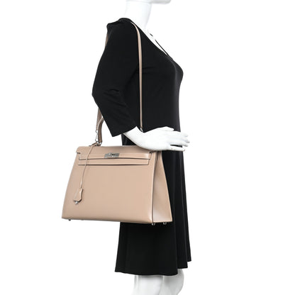 Hermes Box Kelly Sellier Guilloche 35 Argile 2 of 10