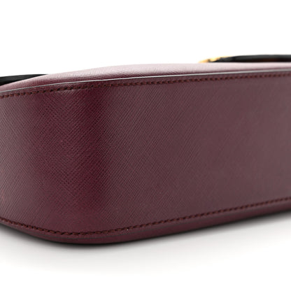 Salvatore Ferragamo Hammered Calfskin Gancini Bree Flap Barolo 8 of 13