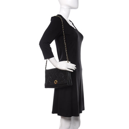 Chanel Lambskin Quilted Small Single Flap Black 2 of 13