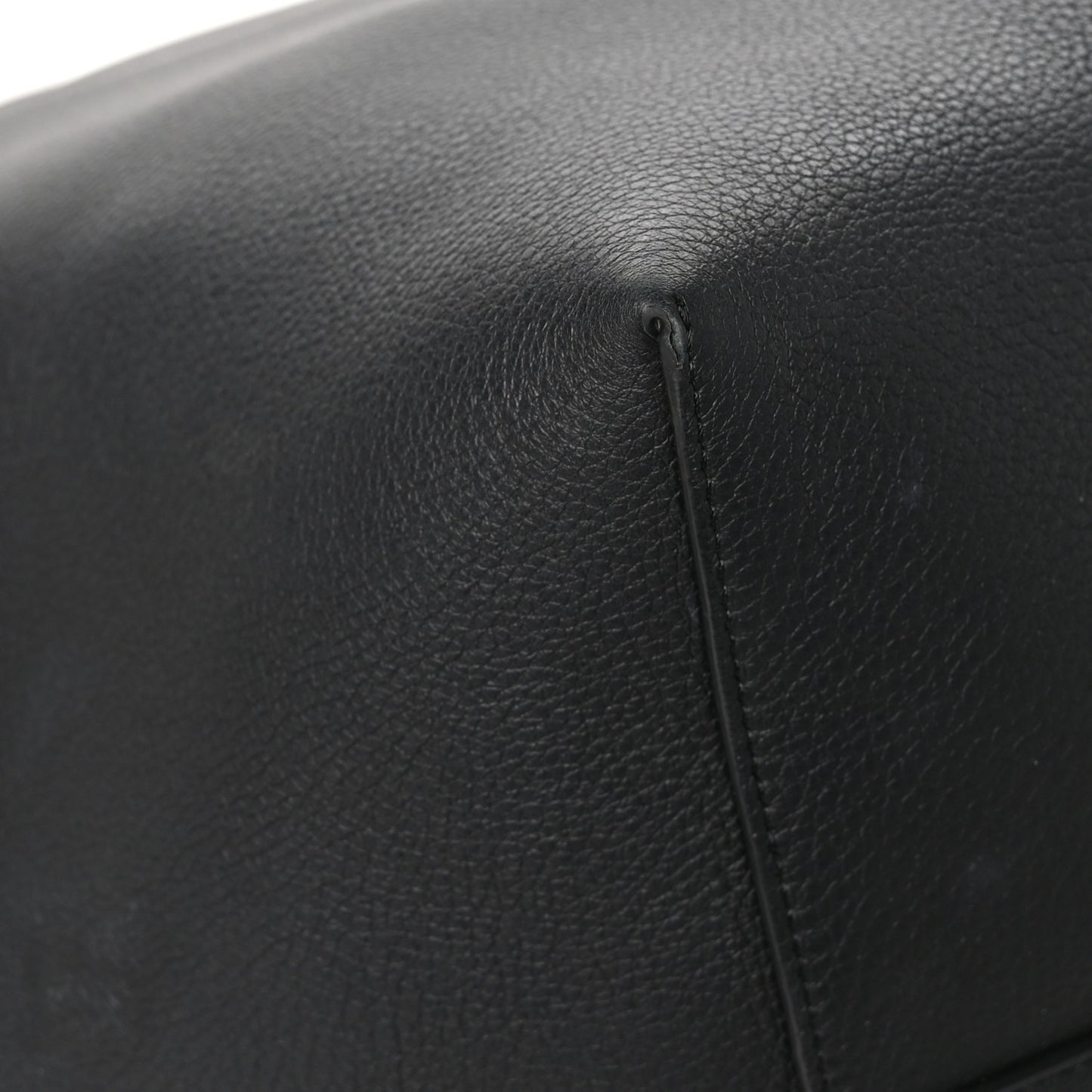 Grained Calfskin Large N/S Park Tote Black